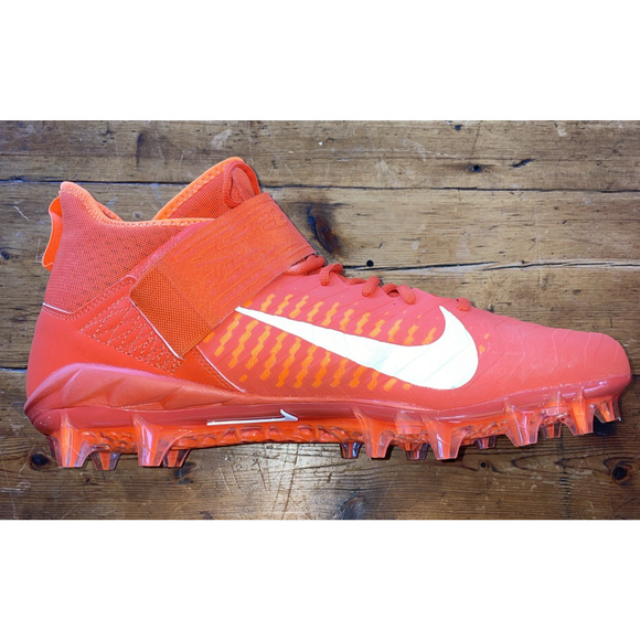 Nike Alpha Menace Pro 2 Mid Football Cleats Men's Sz 13 Orange USED AQ3209-800 - Picture 10 of 16